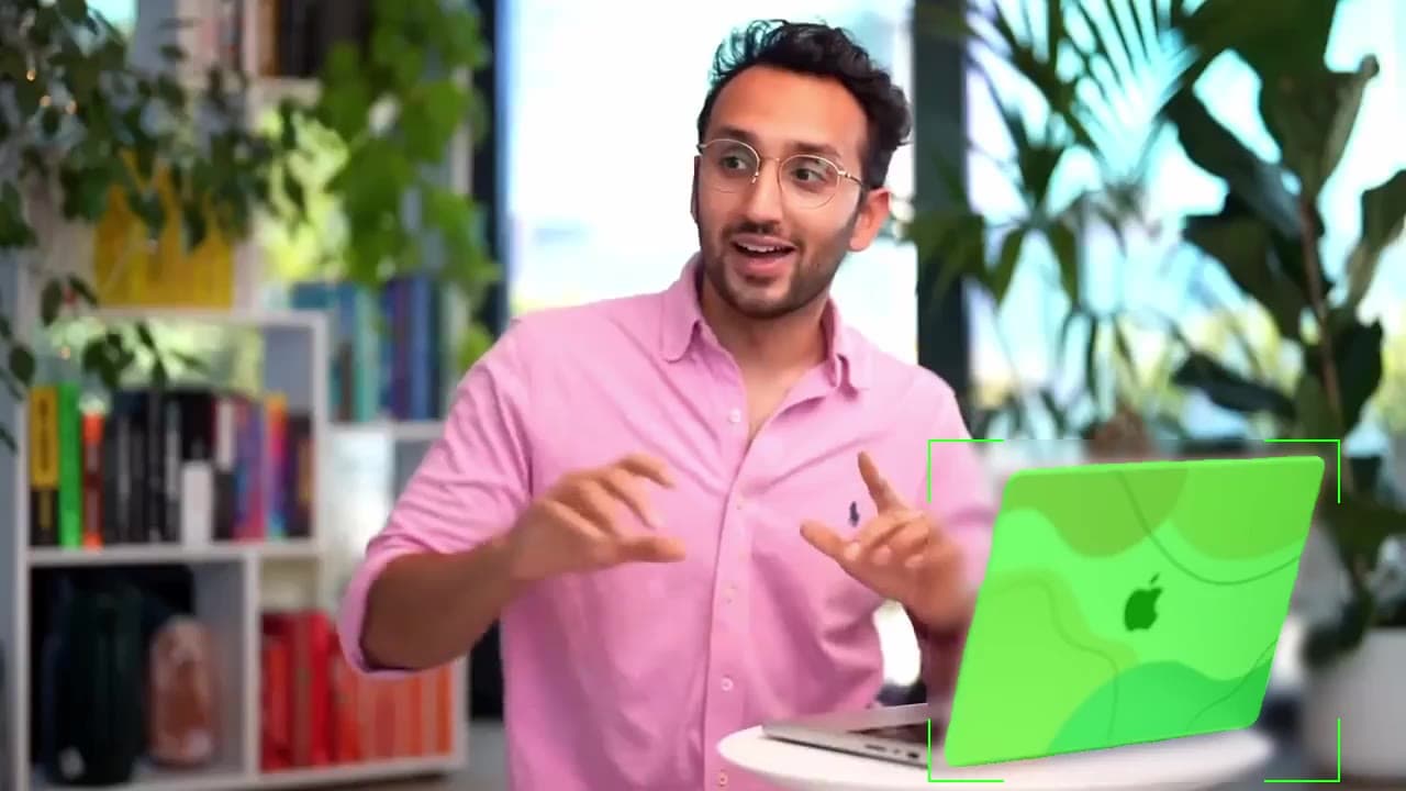 Example embedded product placement in a creator video.