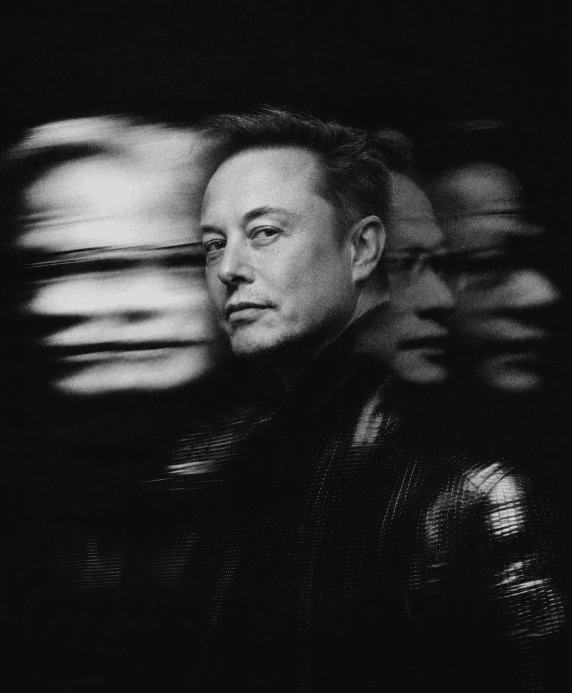 A motion-blurred portrait representing research and competing signals.