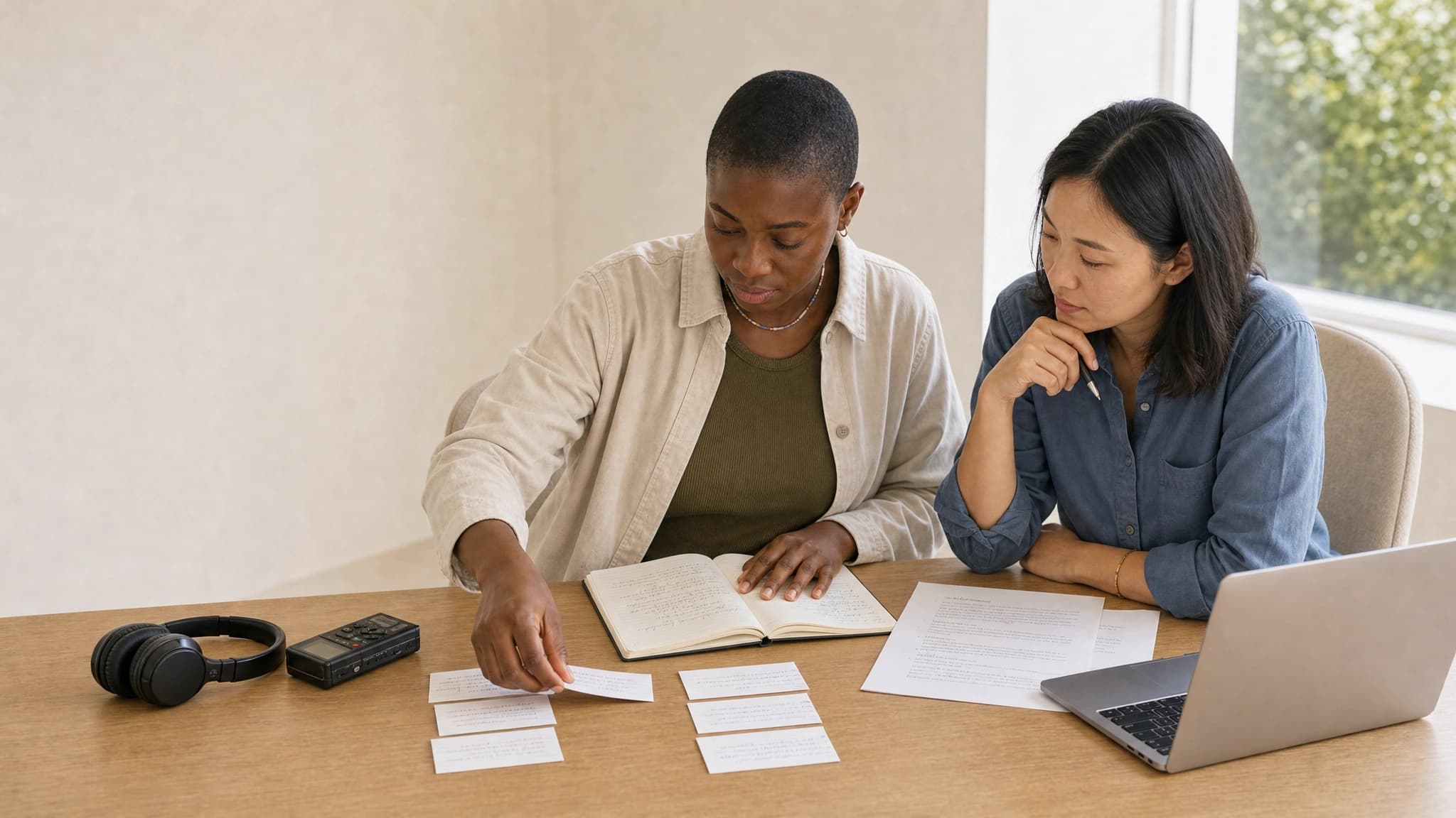 Researchers organize interview themes for a merchant education program.