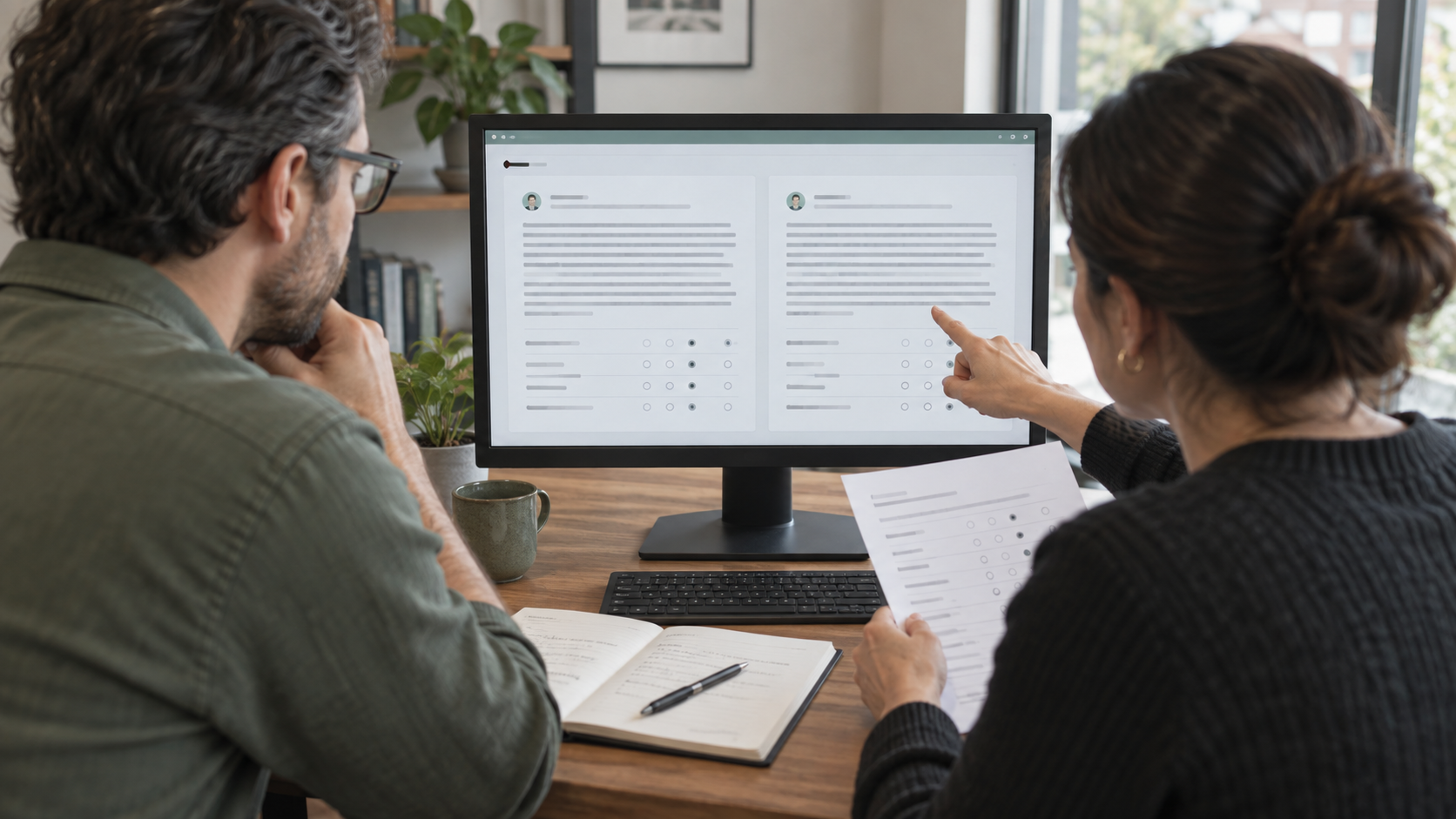 A support specialist reviewing a customer case.